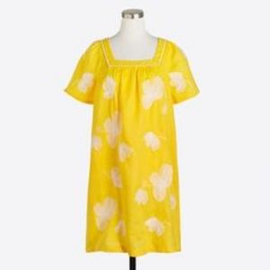J.Crew Factory Yellow Embroidered Dress